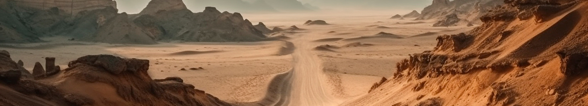 Ciudad con árboles al atardecer